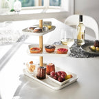 3-Tiered Accessory Stand with Rotatable Trays