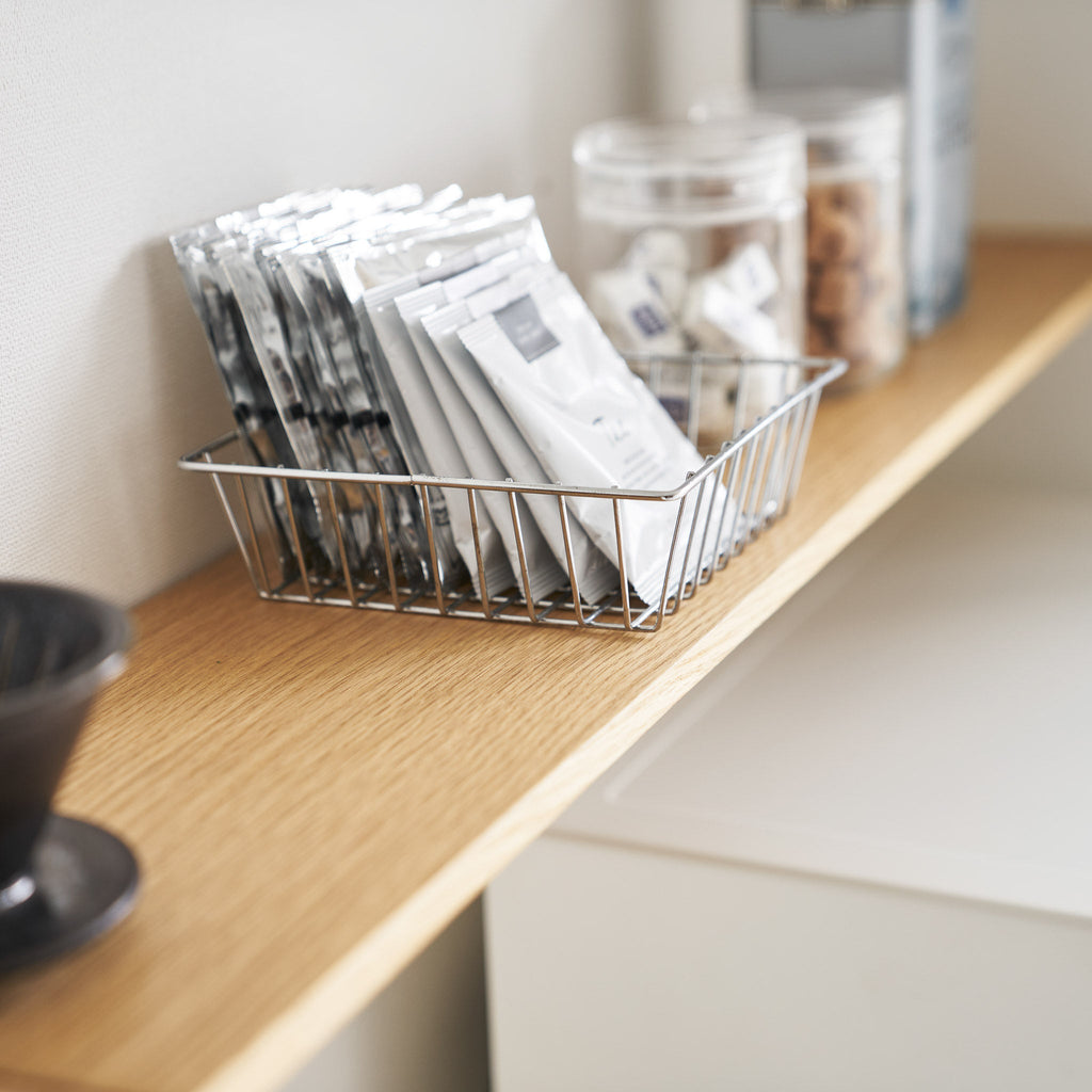 Wood-Top Kitchen Shelf