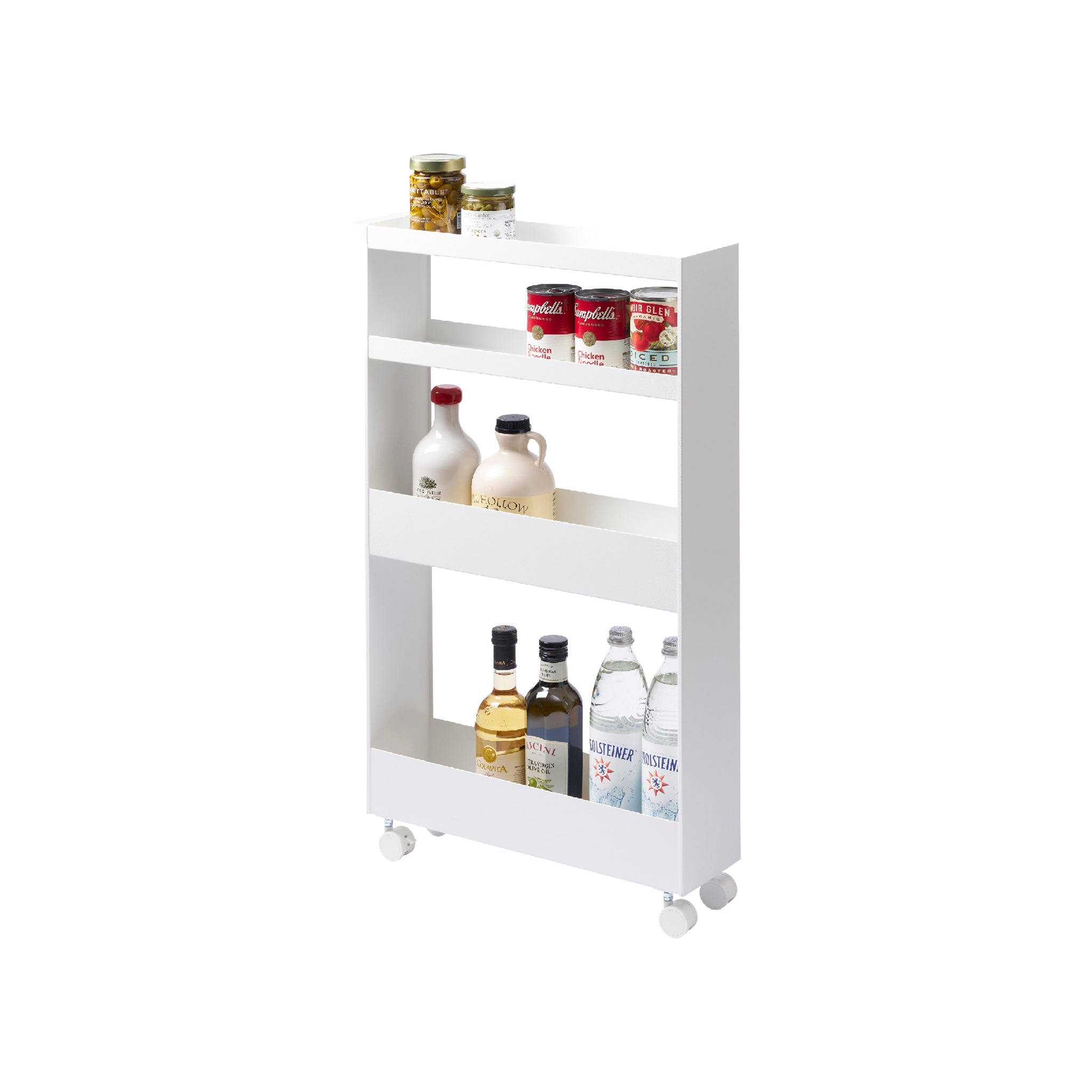 Slim 4-Tiered Storage Cart