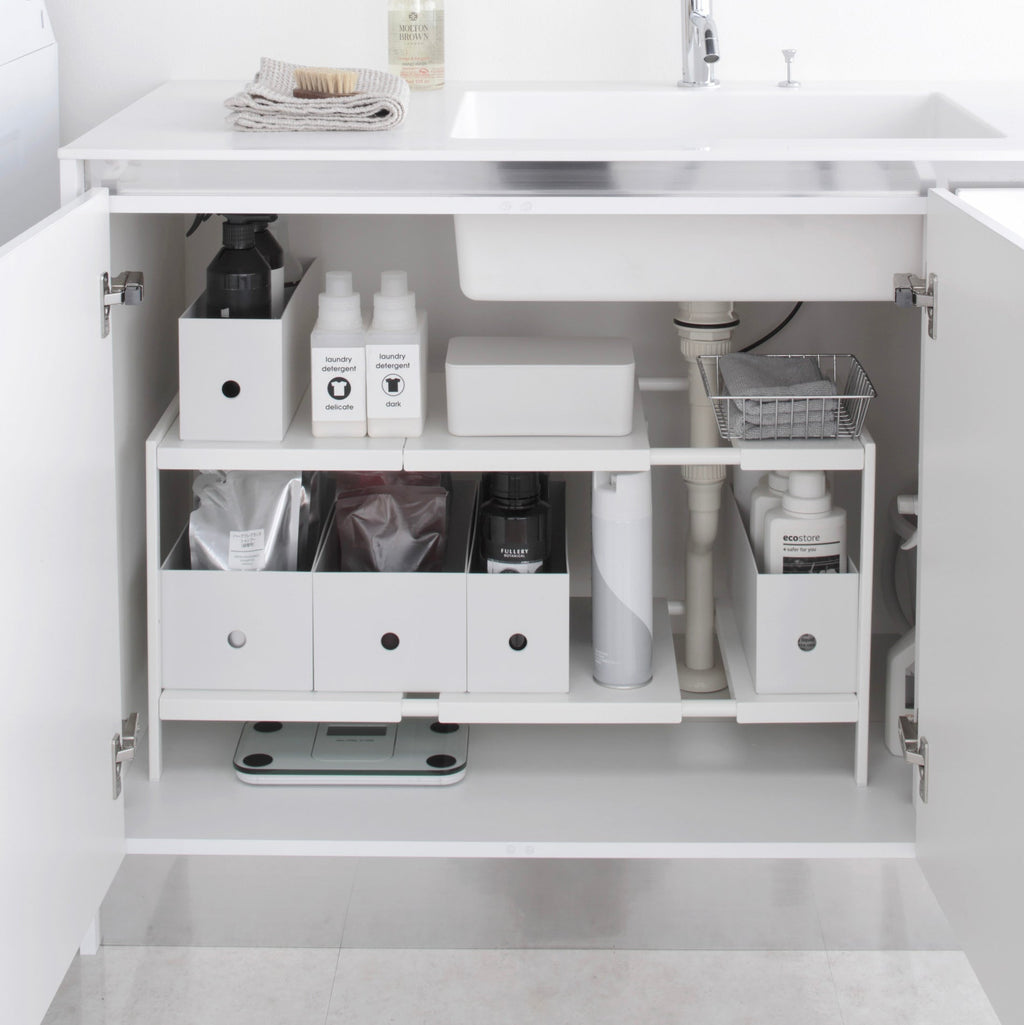 2-Tiered Extendable Under-Sink Organizer