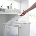 2-Compartment Trash Can with Casters