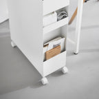 3-Tiered Storage Basket Stand with Casters