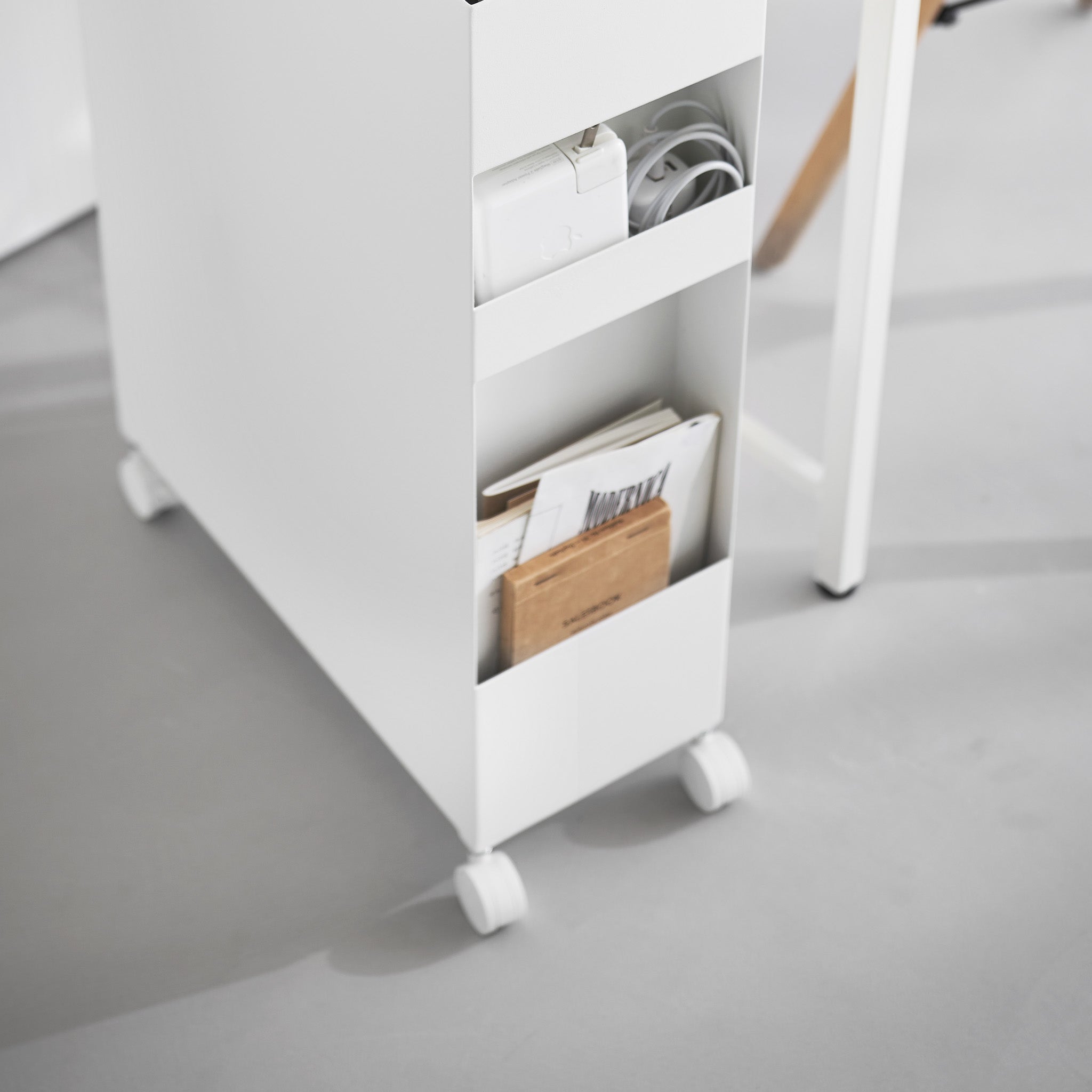 3-Tiered Storage Basket Stand with Casters