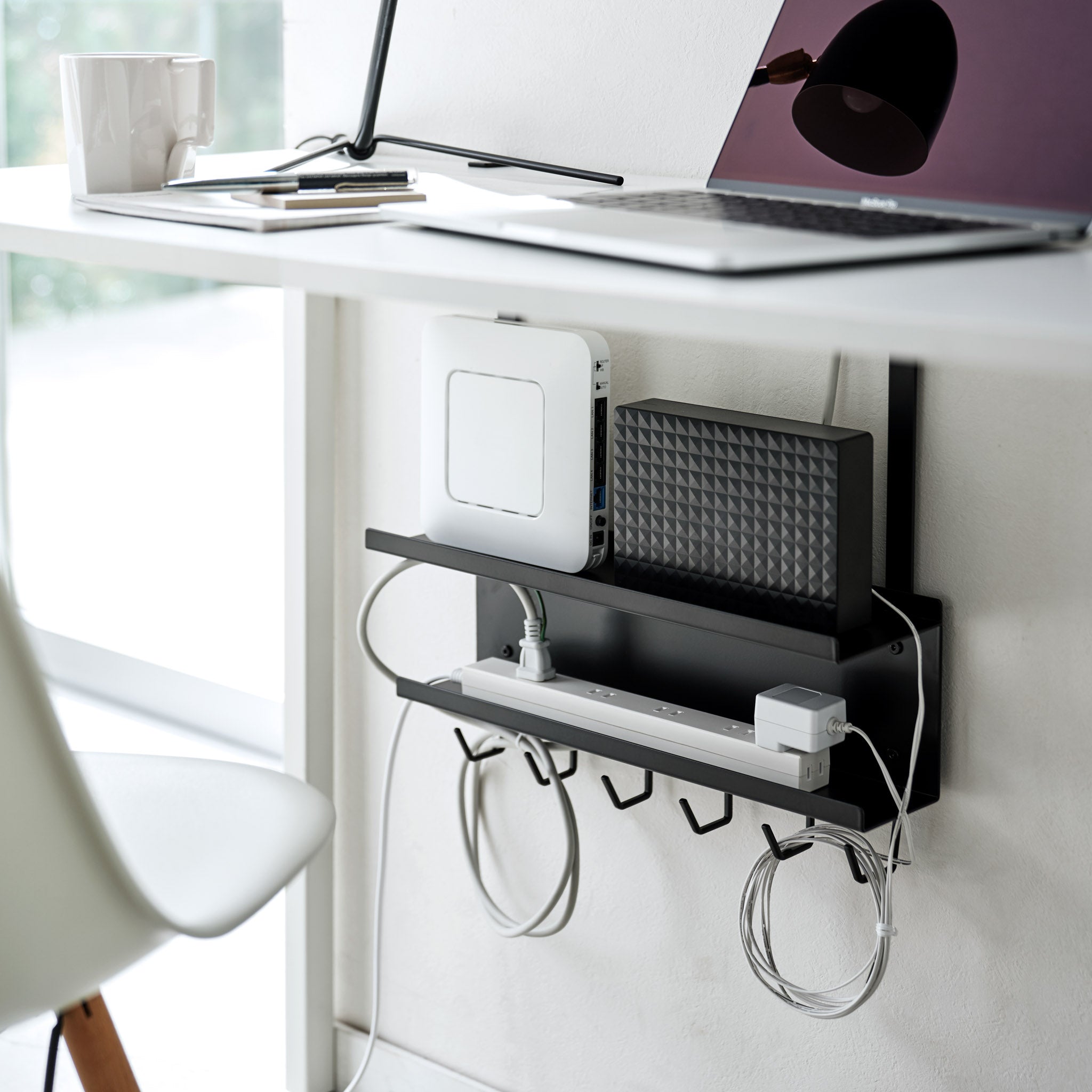 Under-Desk Cable & Router Organizer