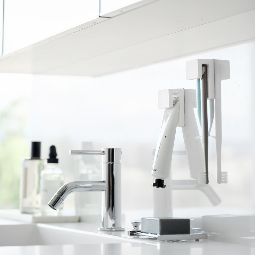 Film Hook Toothbrush & Toothpaste Holder (Set of 2)