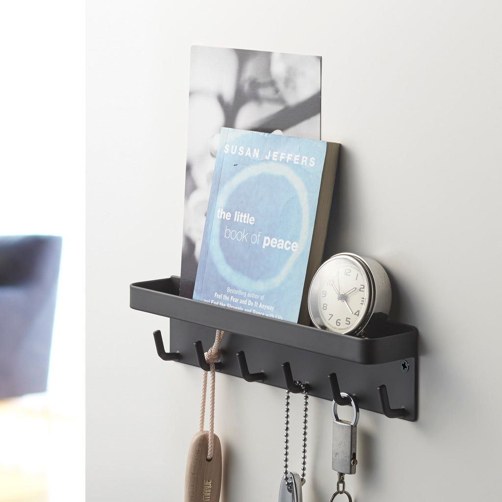 Magnetic Key Hooks with Tray