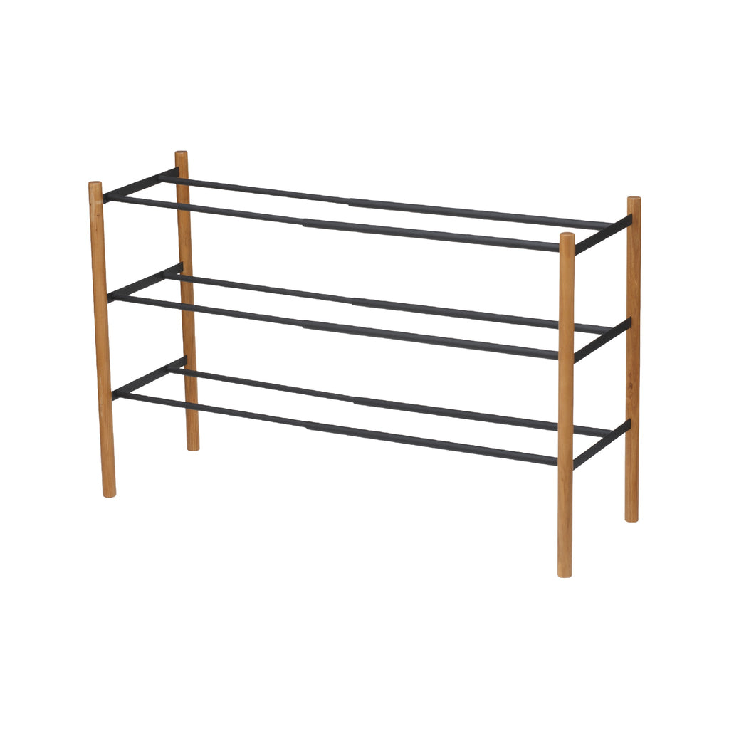 3-Tiered Extendable Shoe Rack