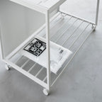 3-Compartment Trash Can with Casters