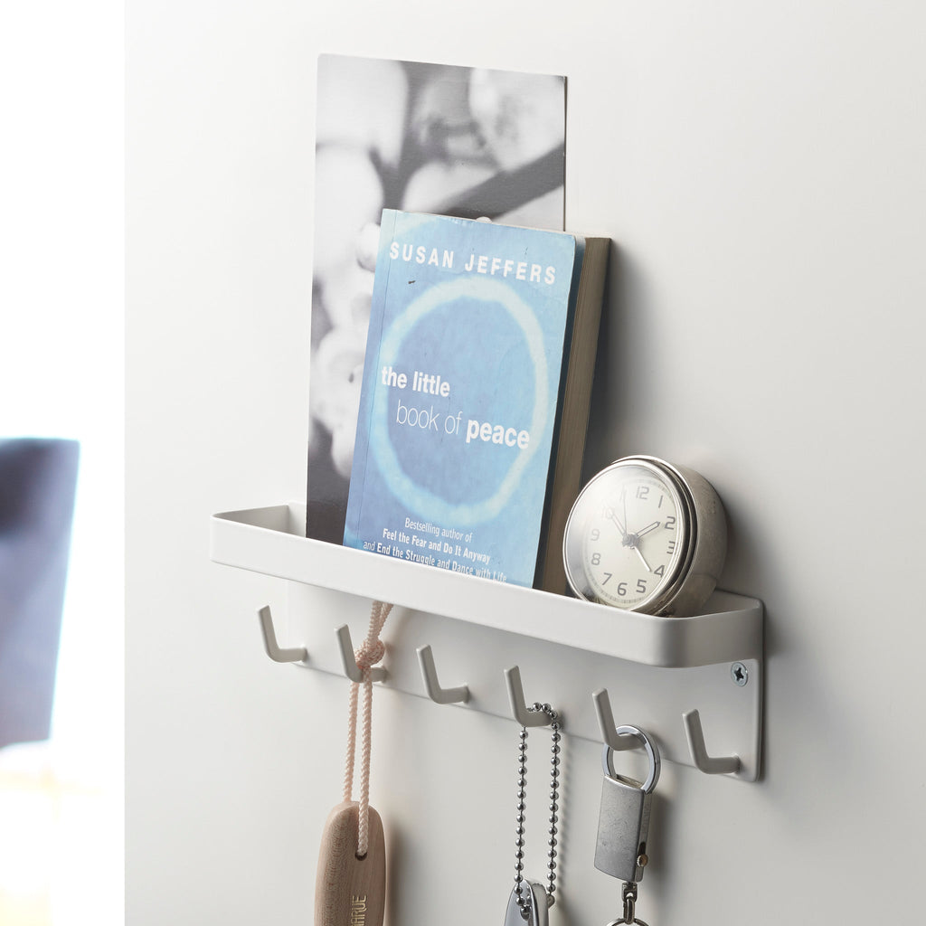 Magnetic Key Hooks with Tray