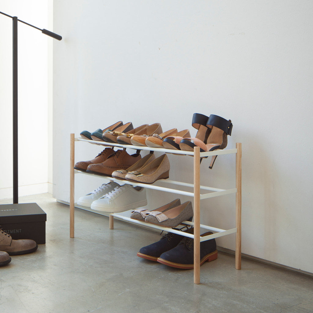 3-Tiered Extendable Shoe Rack