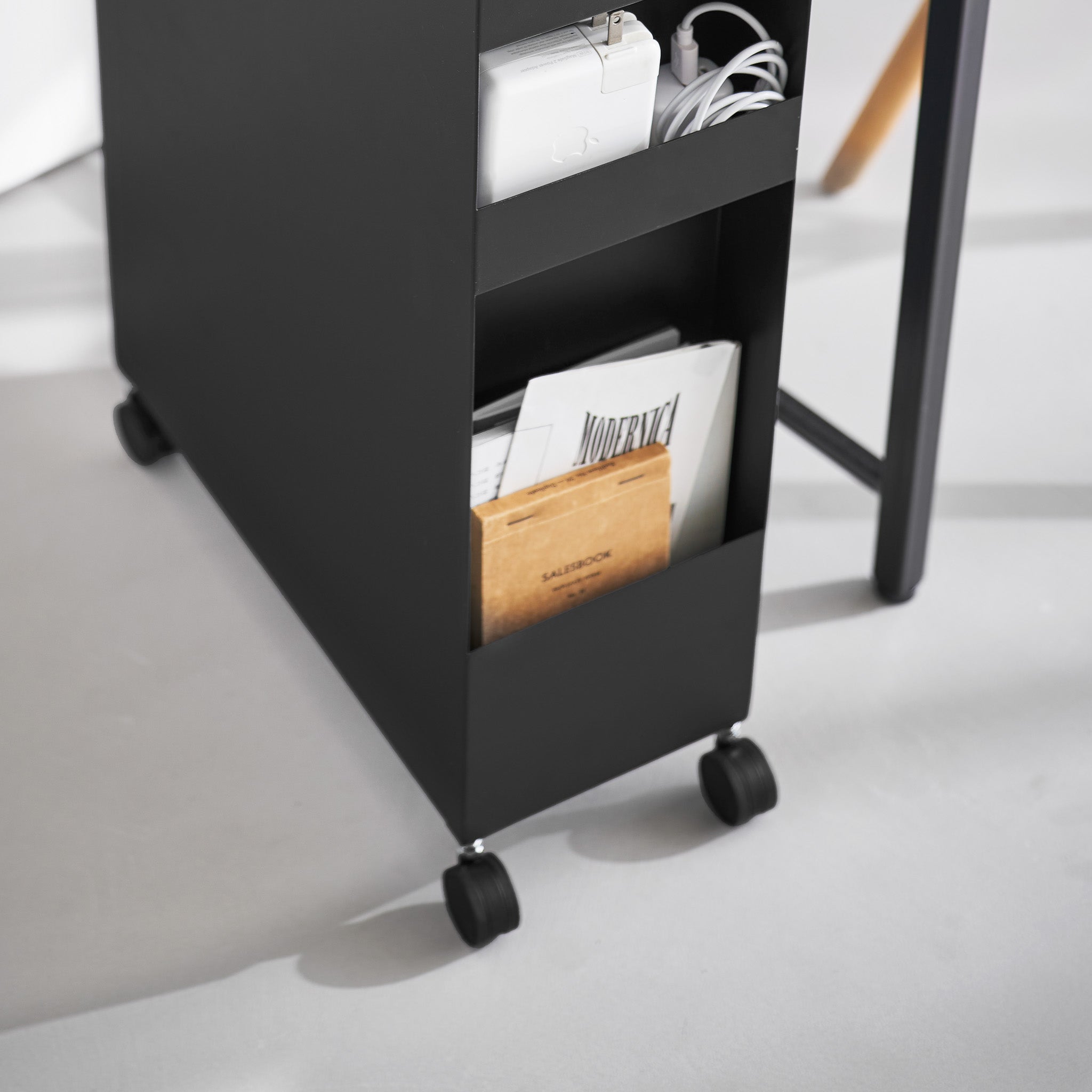 3-Tiered Storage Basket Stand with Casters