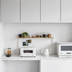 Wood-Top Kitchen Shelf