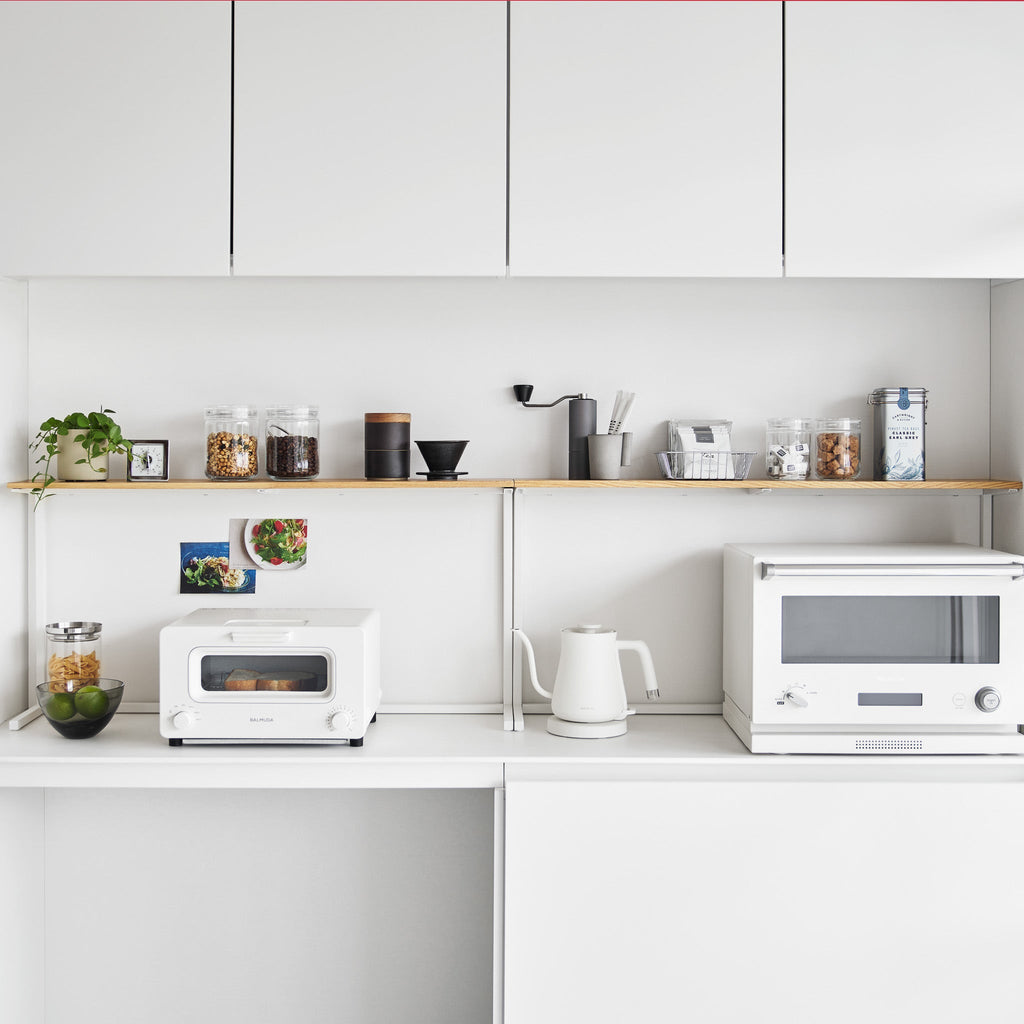 Wood-Top Kitchen Shelf