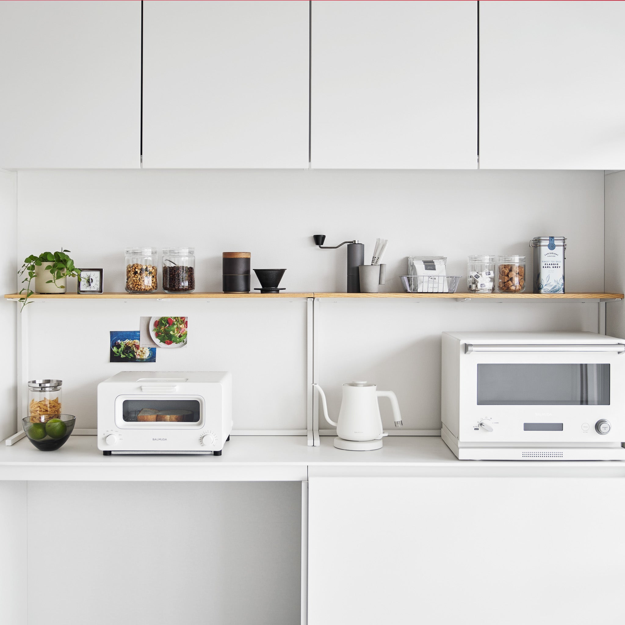 Wood-Top Kitchen Shelf