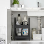 2-Tiered Sliding Under-Sink Organizer