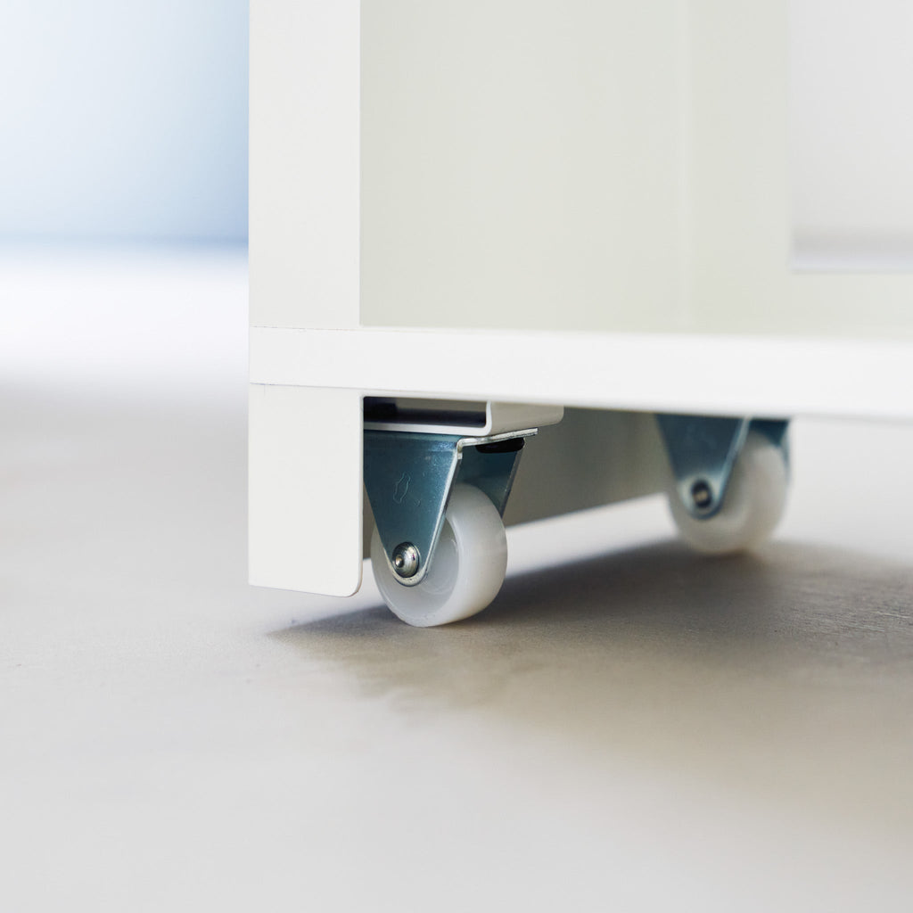 Sliding Wood-Top Storage Rack