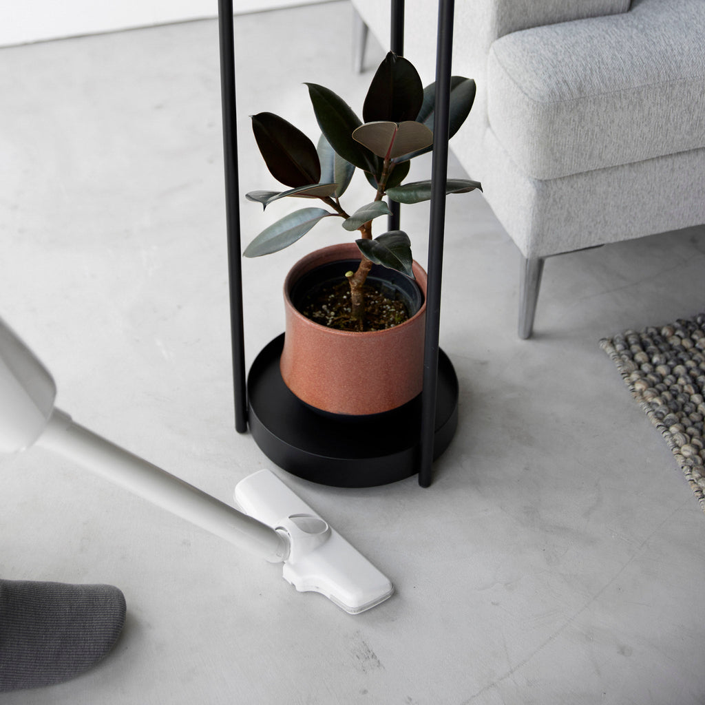 2-Tiered Plant Stand with Casters