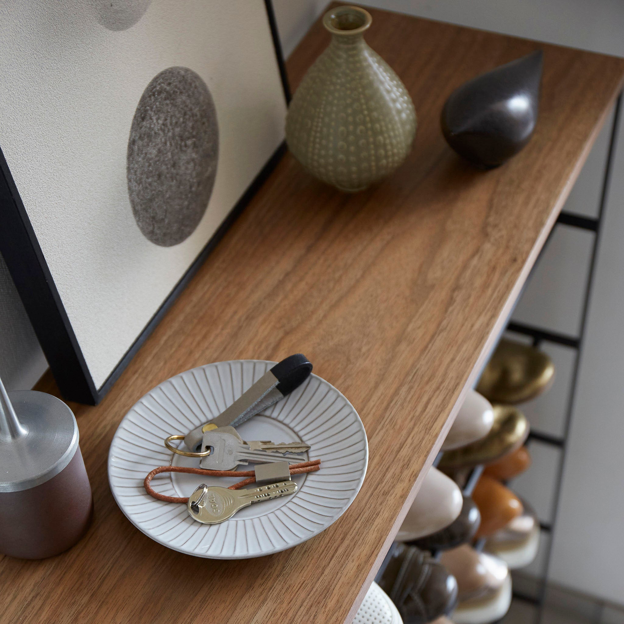 6-Tiered Wood-Top Shoe Rack