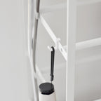 5-Tiered Wood-Top Shoe Rack with Casters