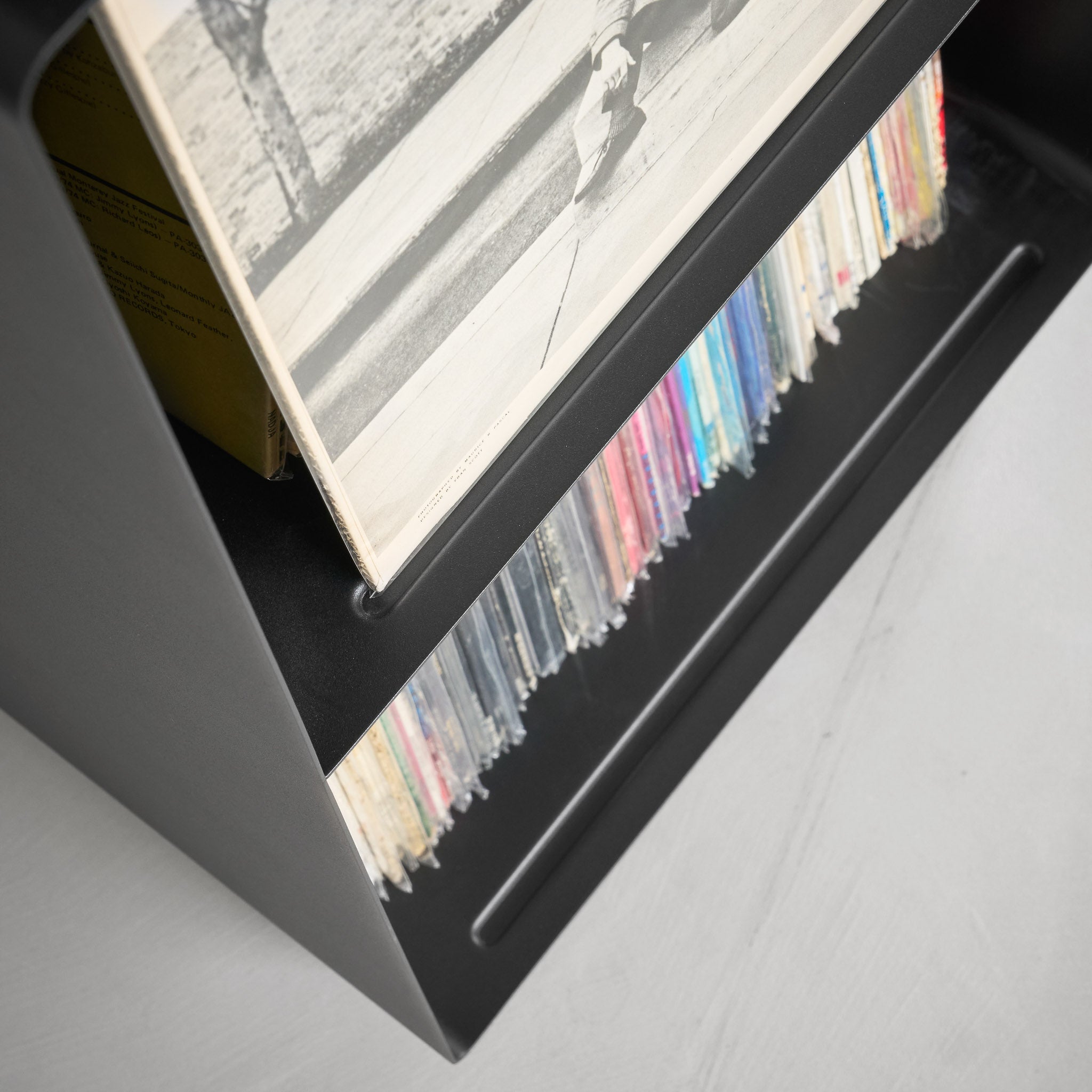 2-Tiered Record Rack with Casters