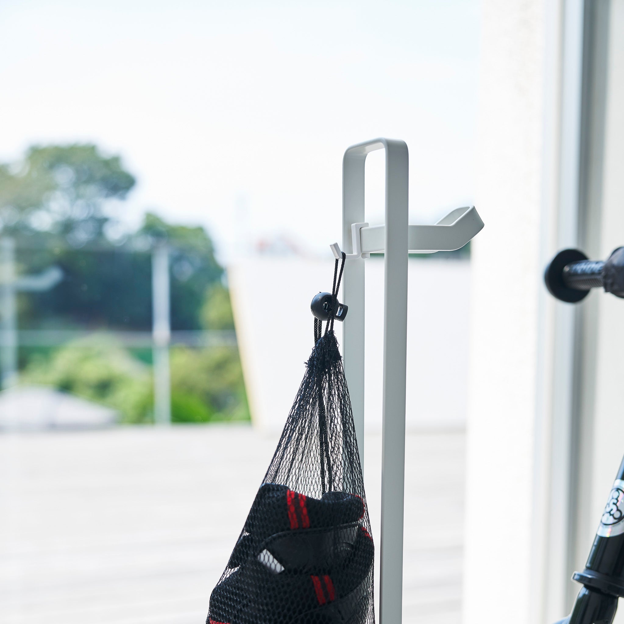 Kids Bike & Helmet Stand