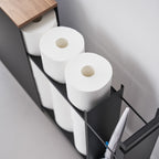 Sliding Wood-Top Storage Rack