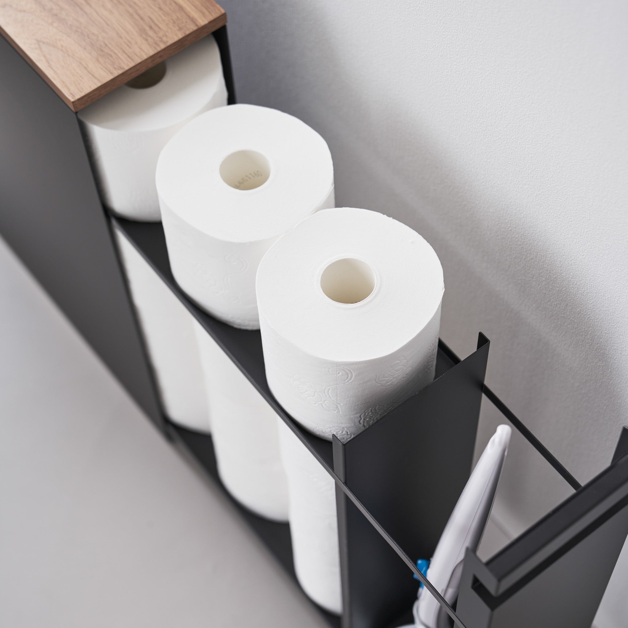 Sliding Wood-Top Storage Rack