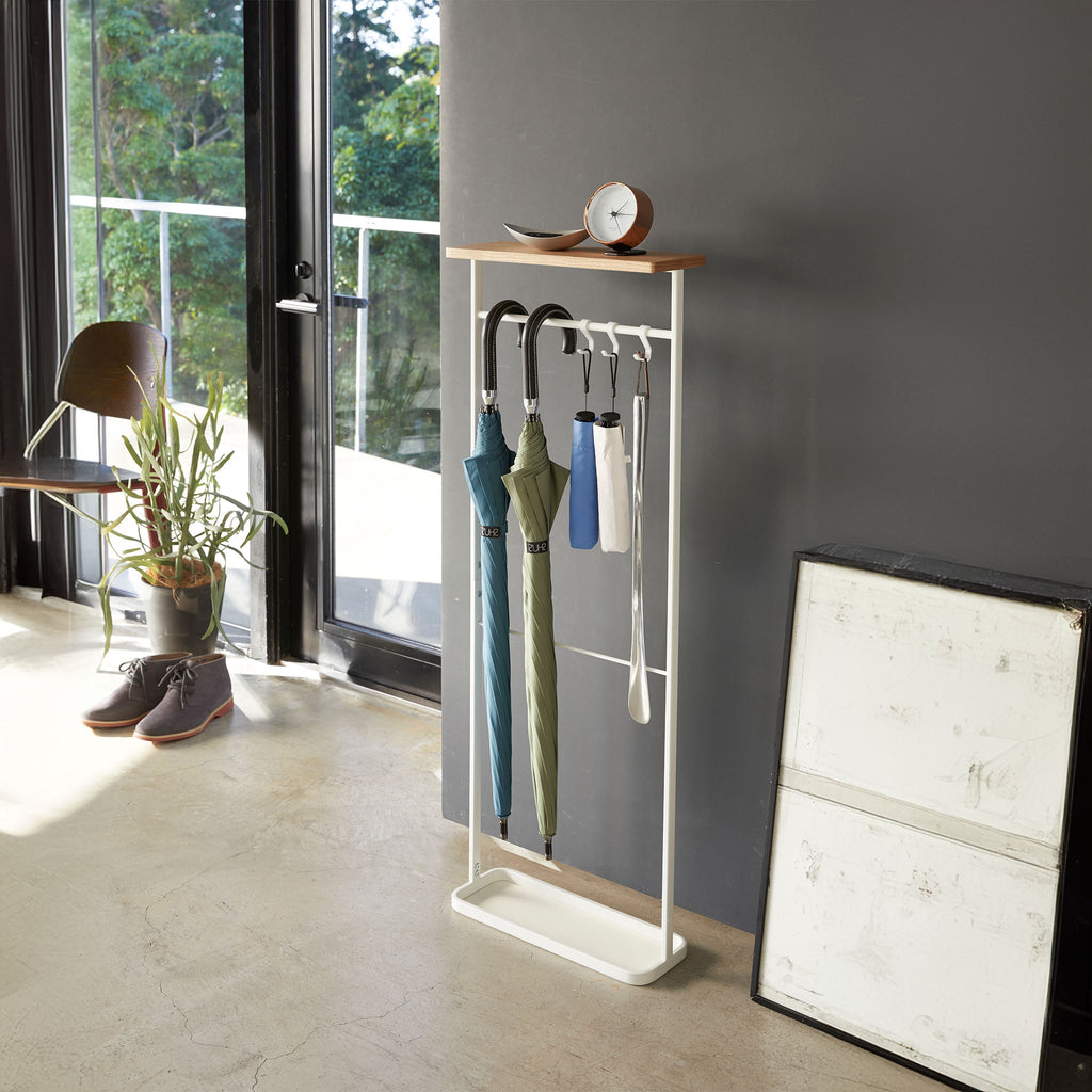 Wood-Top Hanging Umbrella Stand