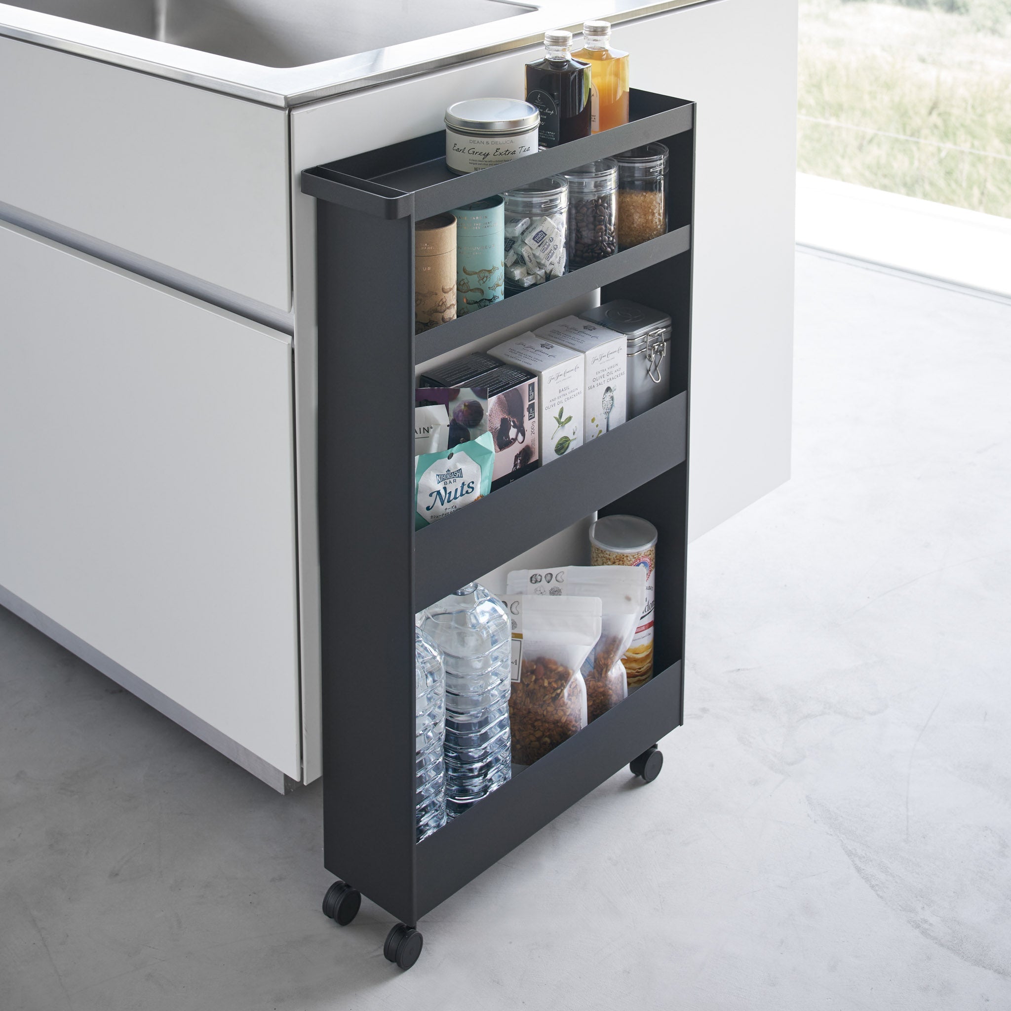 Slim 4-Tiered Storage Cart