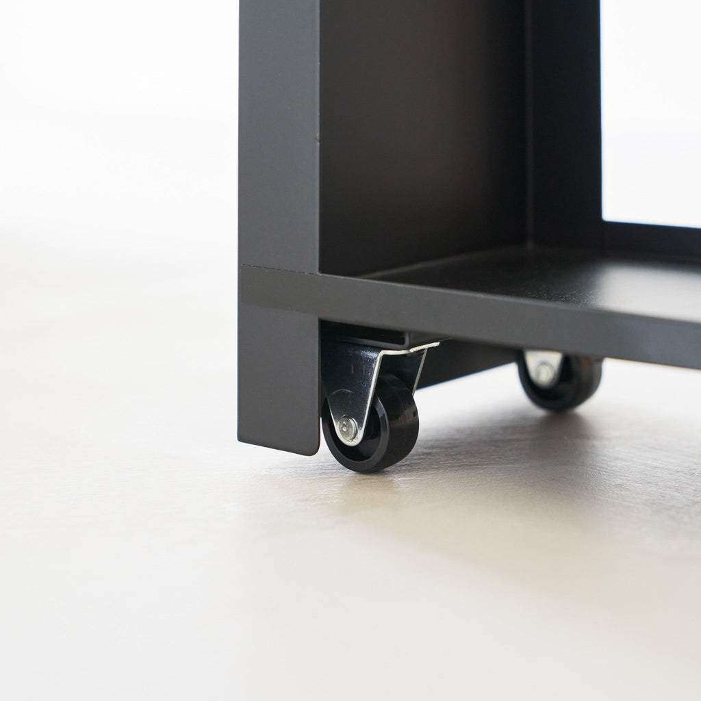 Sliding Wood-Top Storage Rack