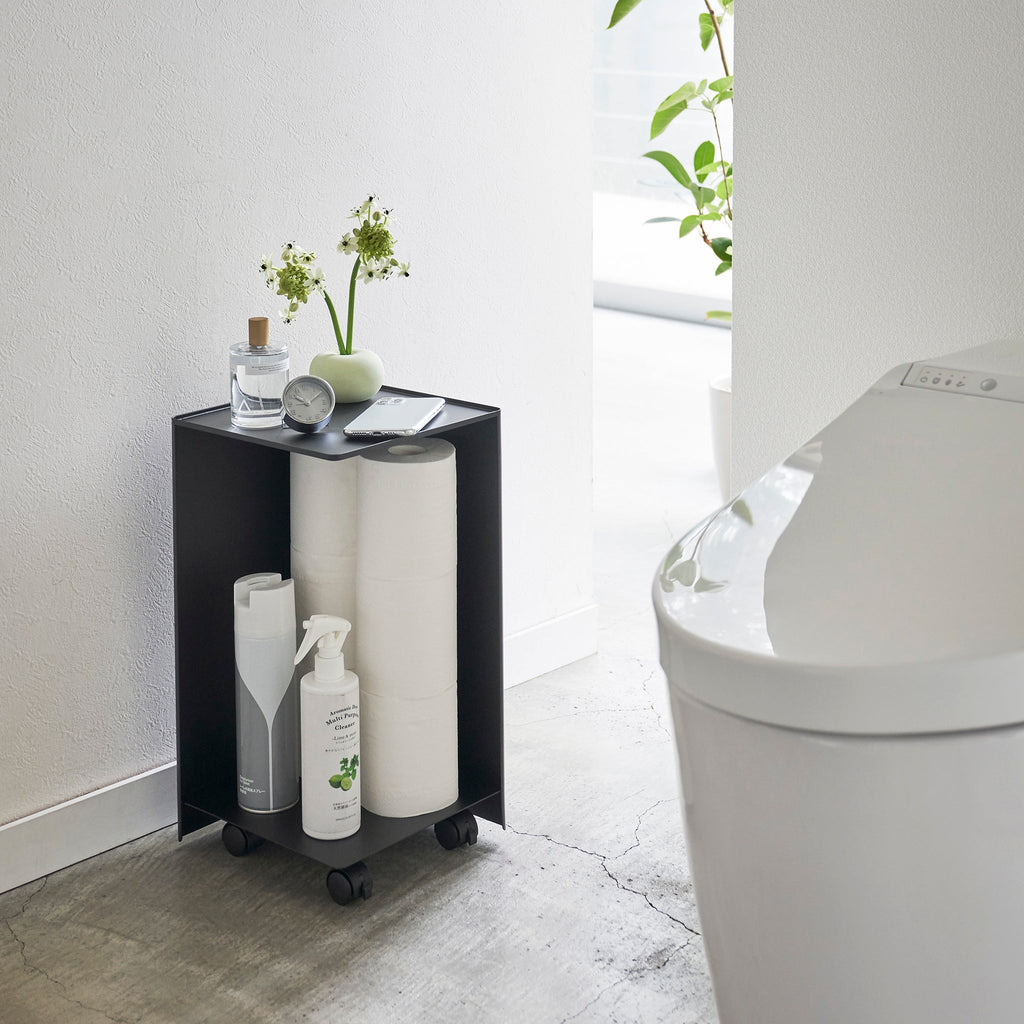 Toilet Paper Stocker with Casters