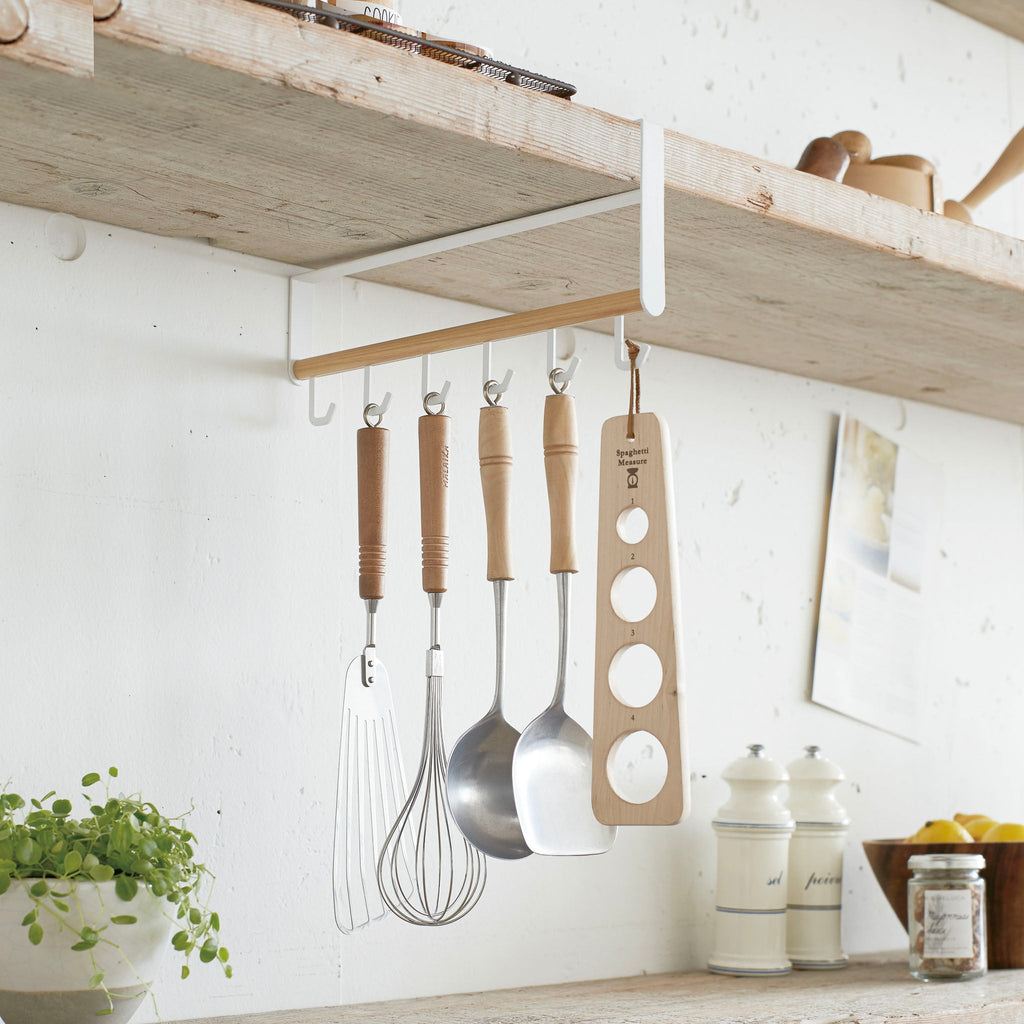 Under-Shelf Kitchen Tool Hooks