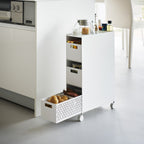 3-Tiered Storage Basket Stand with Casters