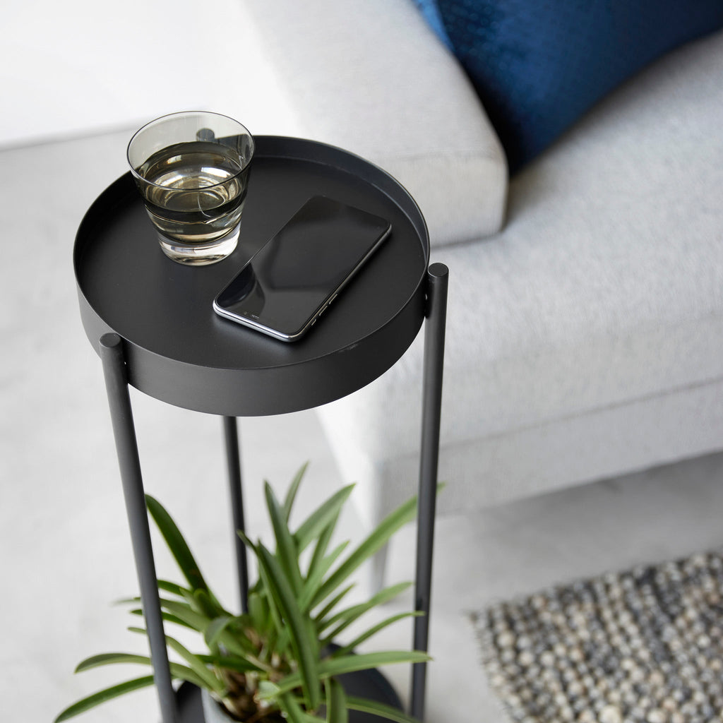 2-Tiered Plant Stand with Casters