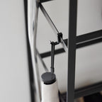 5-Tiered Wood-Top Shoe Rack with Casters