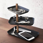 3-Tiered Accessory Stand with Rotatable Trays