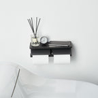 Wall-Mounted Double Toilet Paper Holder