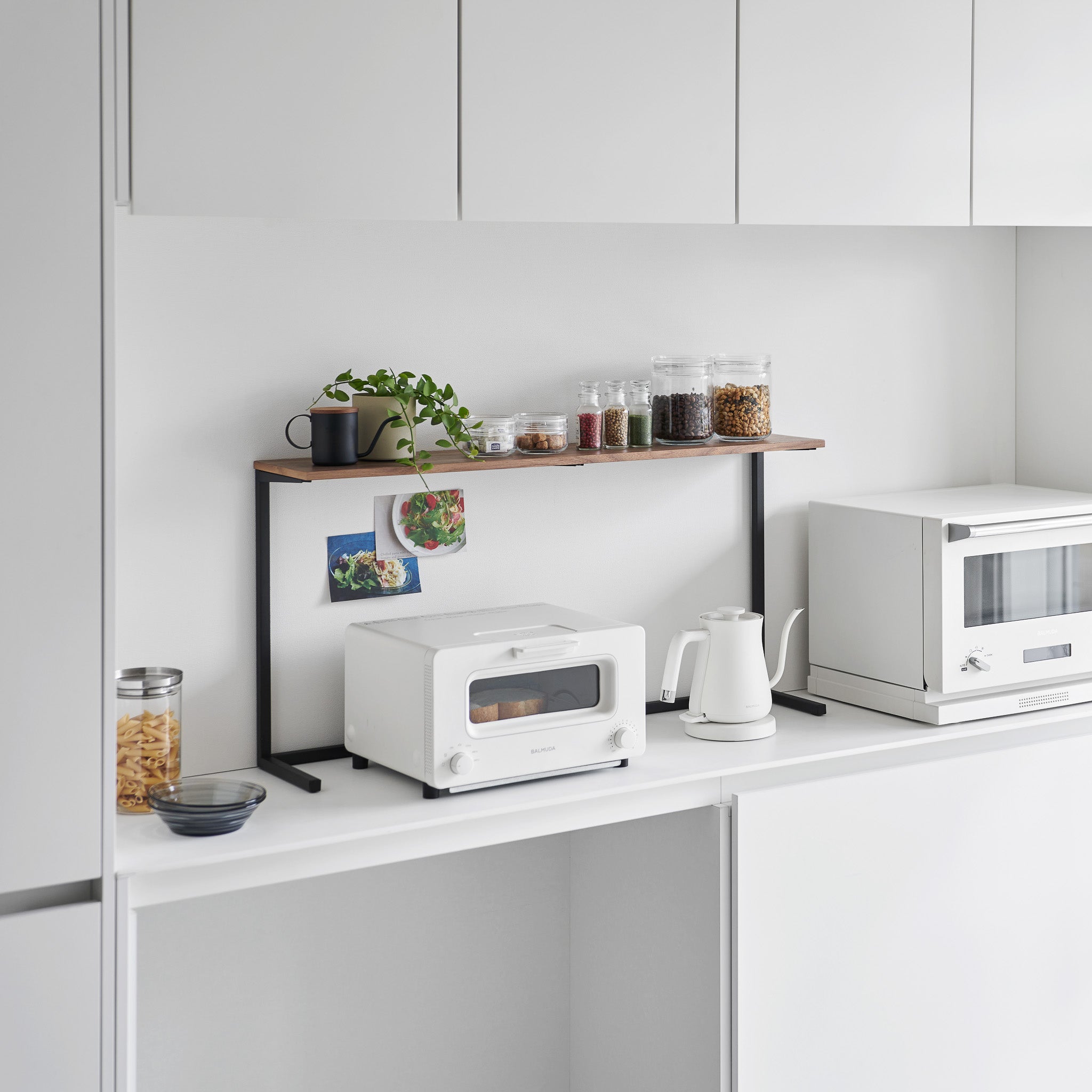 Wood-Top Kitchen Shelf