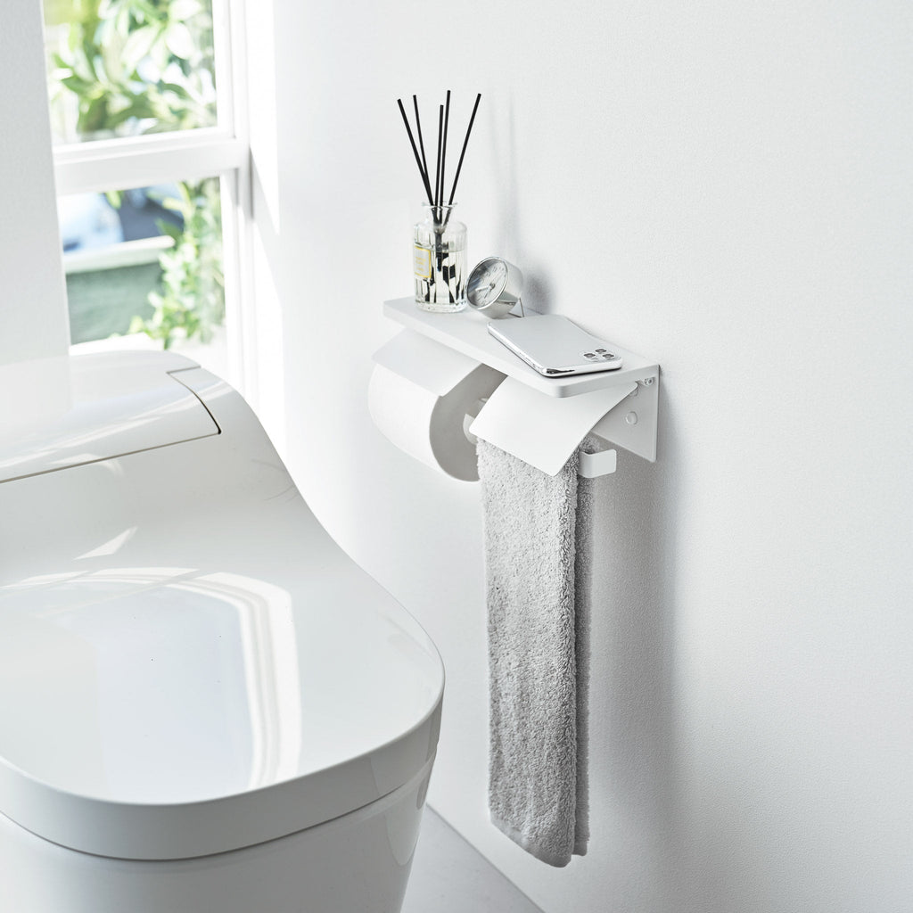 Wall-Mounted Double Toilet Paper Holder