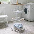 Wood-Top Laundry Wagon