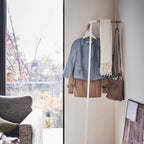 Leaning Corner Coat Rack