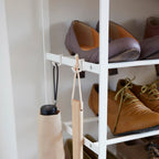 6-Tiered Wood-Top Shoe Rack