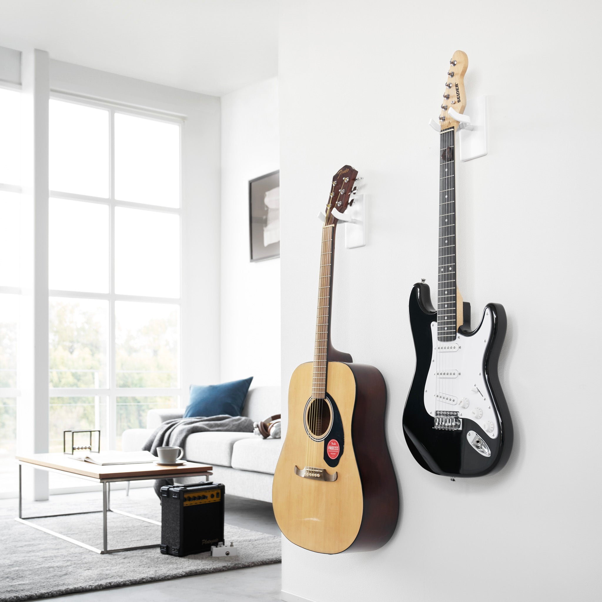 Wall-Mounted Guitar Holder