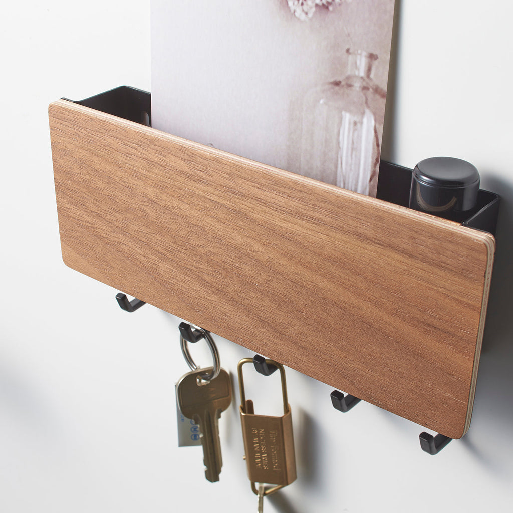 Magnetic Key Hooks with Tray
