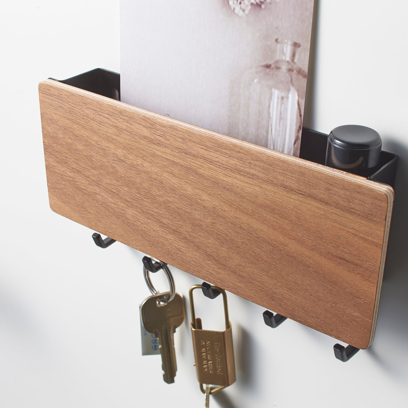 Magnetic Key Hooks with Tray