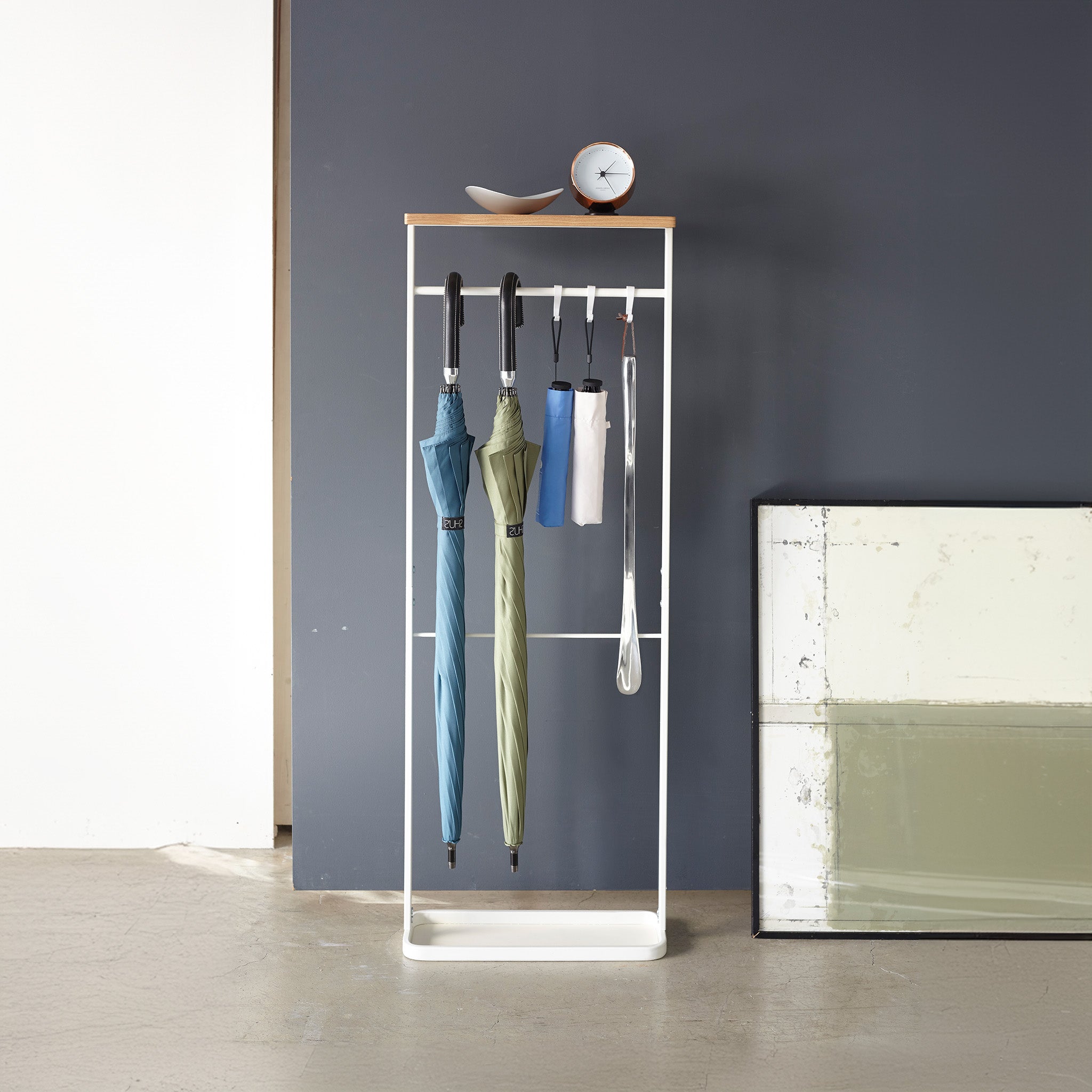 Wood-Top Hanging Umbrella Stand