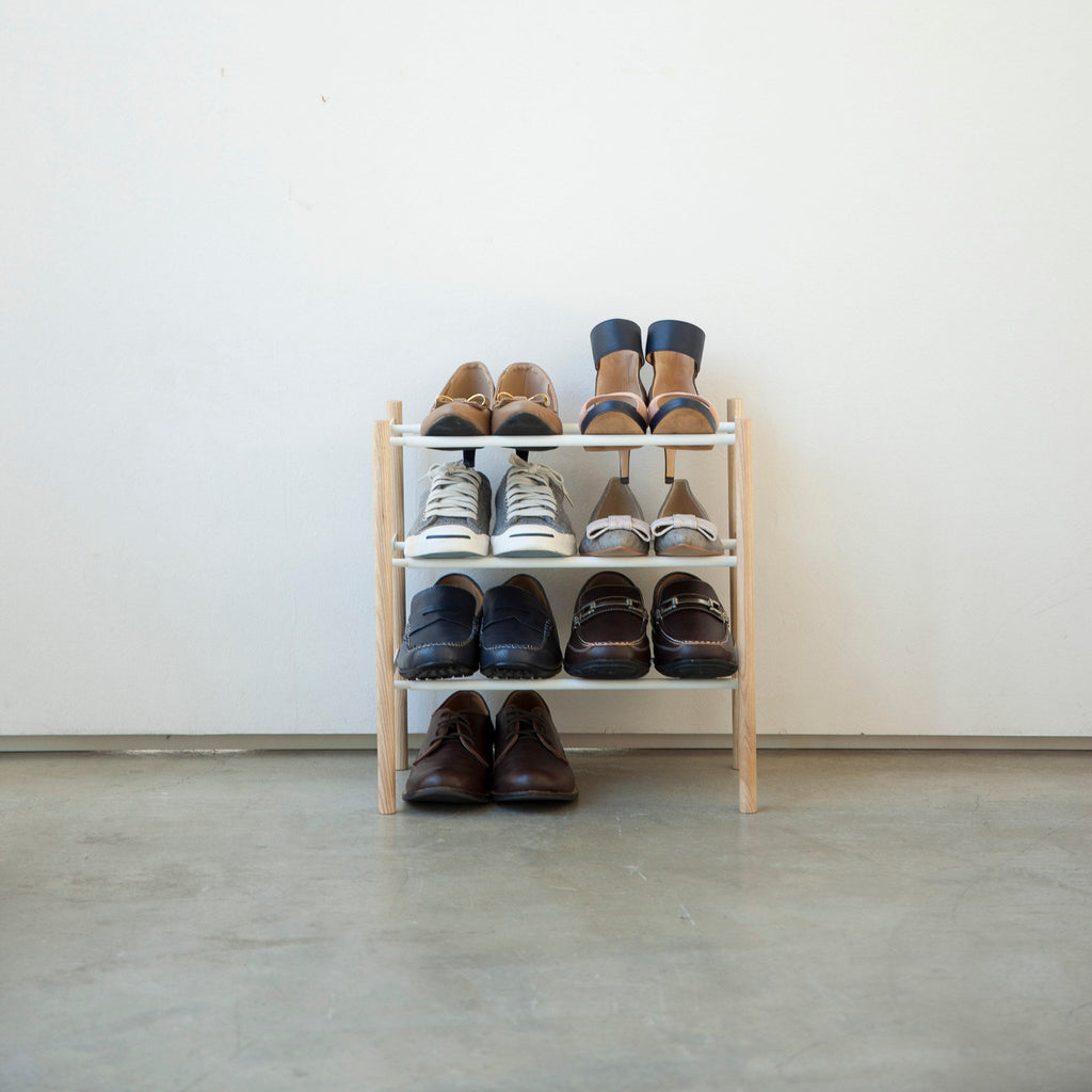3-Tiered Extendable Shoe Rack