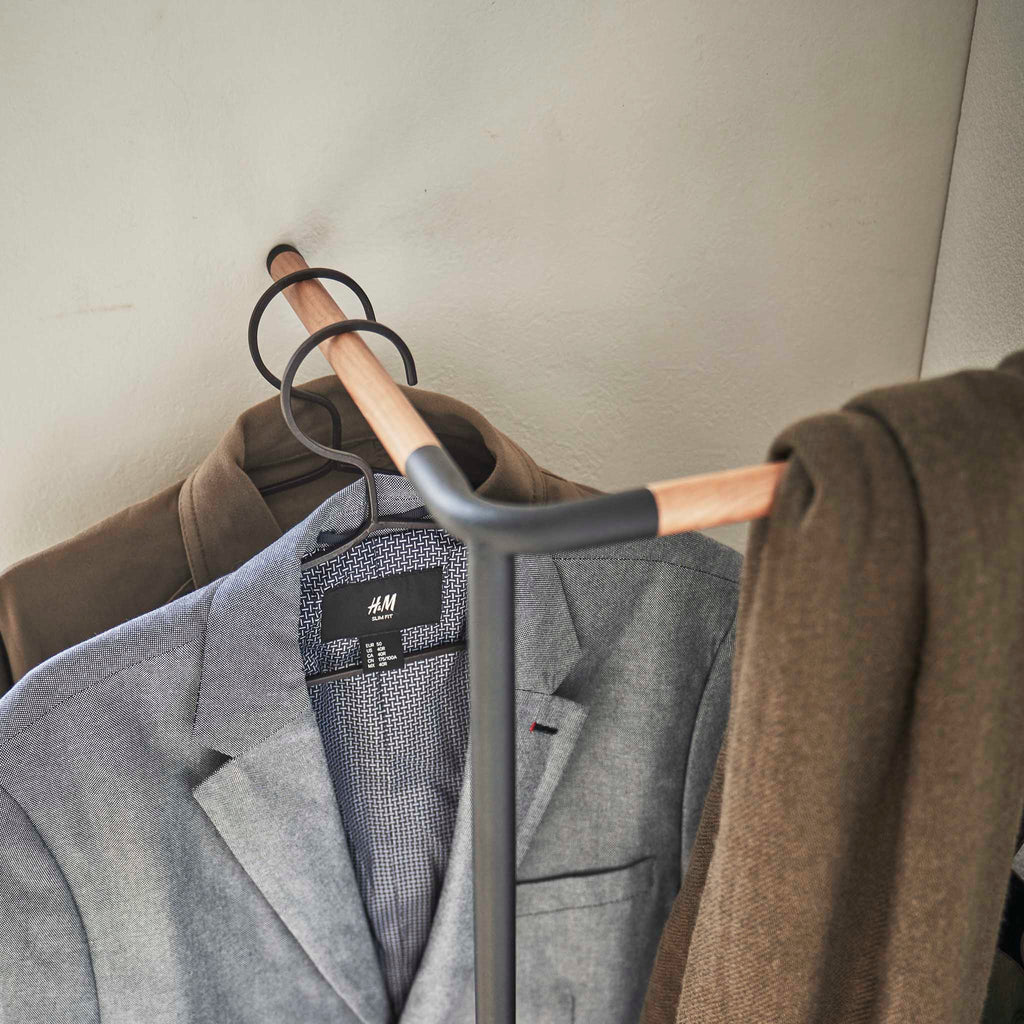 Leaning Corner Coat Rack