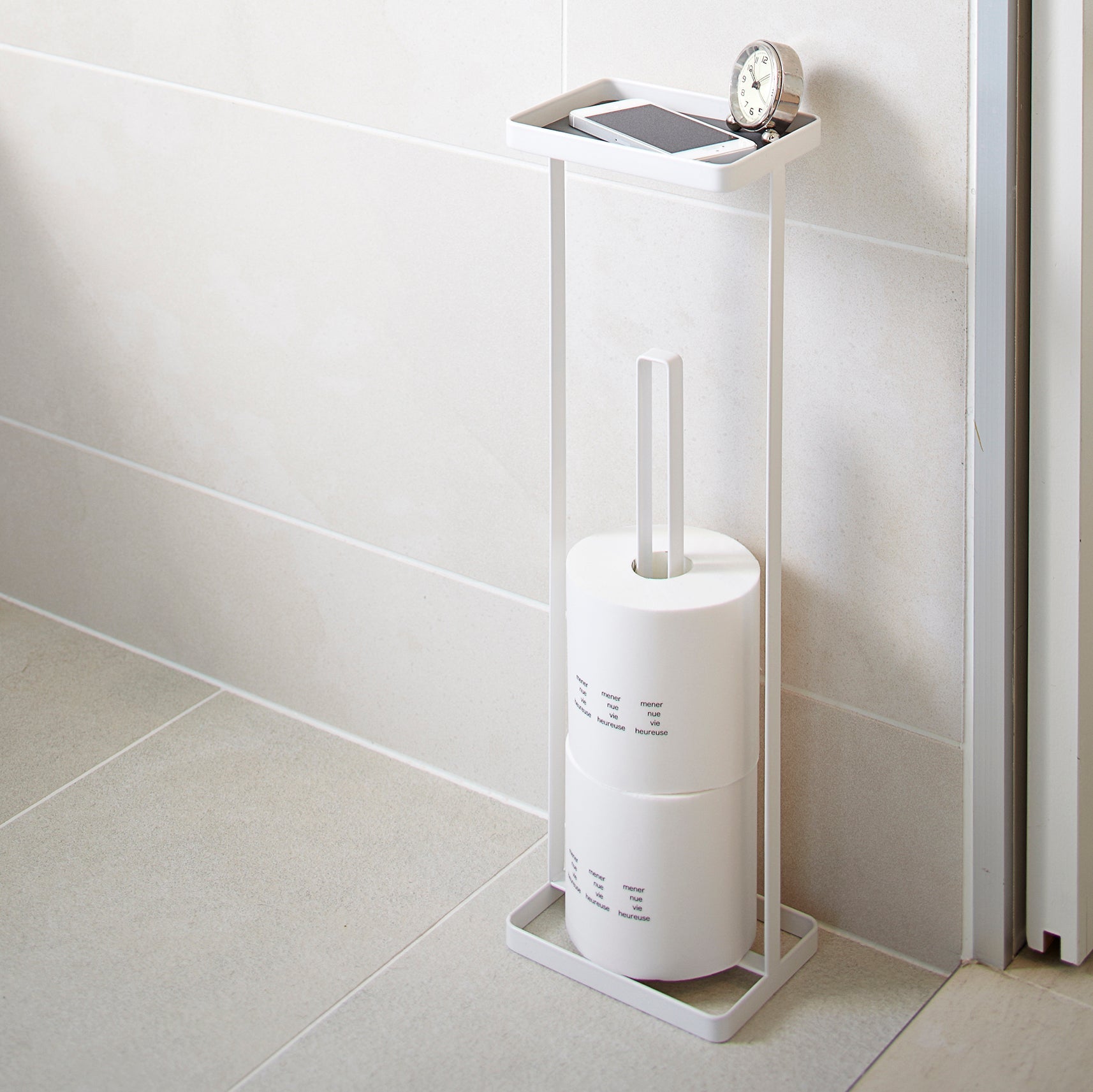 Toilet Paper Stocker with Tray