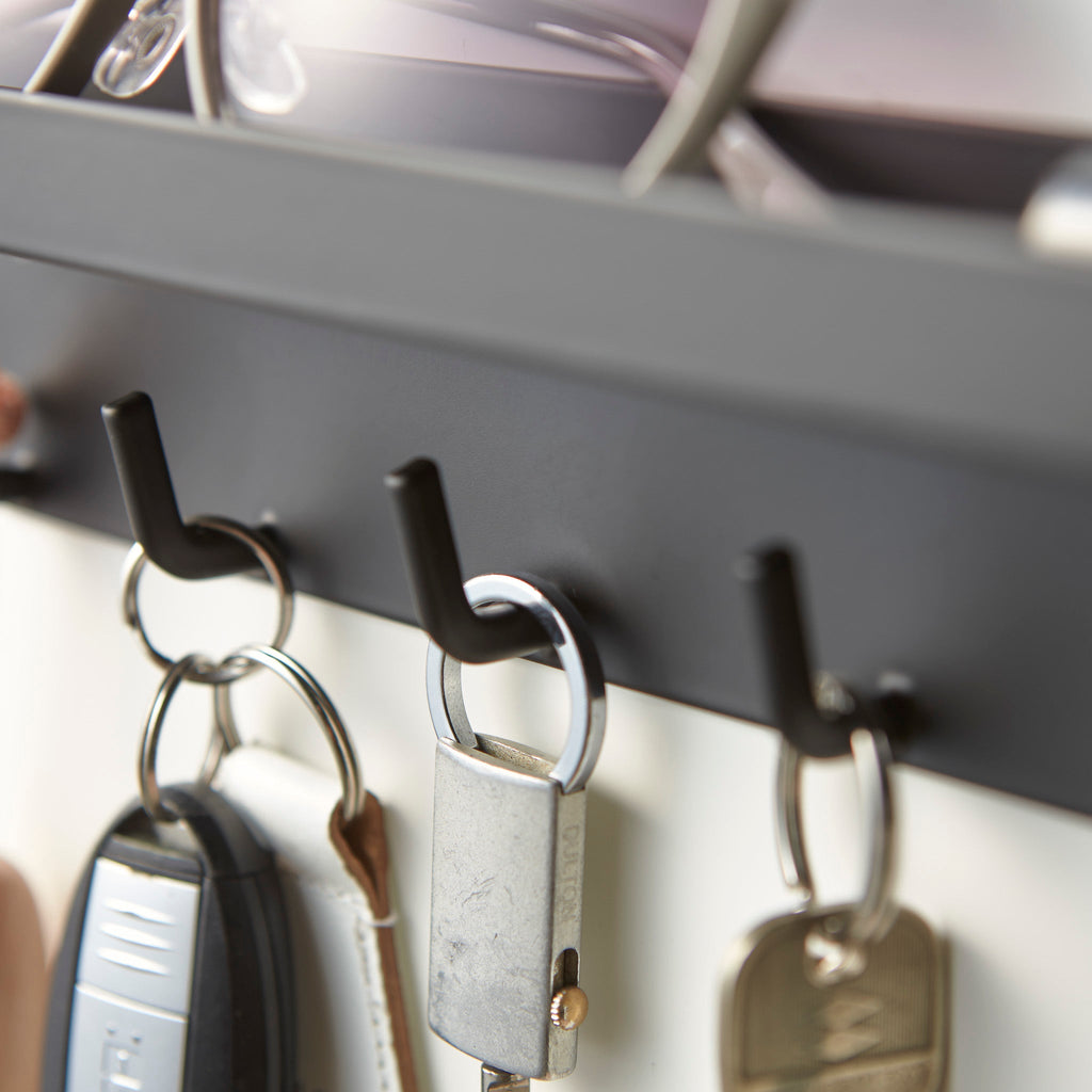 Magnetic Key Hooks with Tray